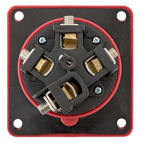 Розетка стационарная внутренняя угловая 4442 3Р+РЕ 125А 380В IP67 EKF PROxima