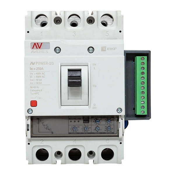 Выключатель автоматический в литом корпусе AV-POWER-2/3 250А 50кА ETU2.2 EKF
