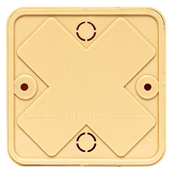 Коробка разветвительная KMP-030-030 (75x75x26) светлое дерево EKF PROxima