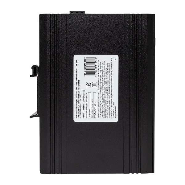 Промышленный неуправляемый коммутатор U-2GX/SFP-16GT, 2 порта 1000Base-X SFP, 16 портов 10/100/1000Base-T(X) RJ45, монтаж на динрейку TSX EKF