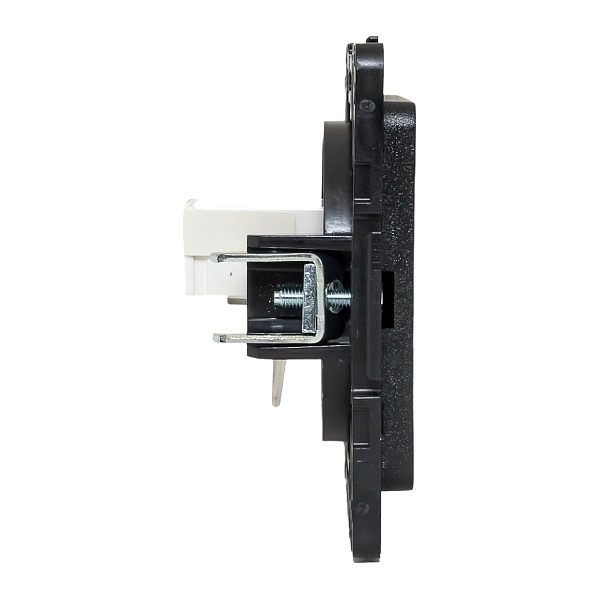 Стокгольм Механизм Розетки RJ-45 1-местной черный EKF