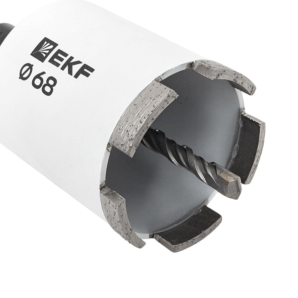 Коронка алмазная DCH-68 (верхнее пылеудаление) Laser M16 SDS-Plus EXPERT EKF