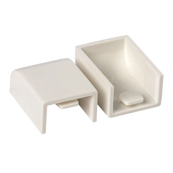 Заглушка (15x10) (4 шт) белая EKF-Plast 