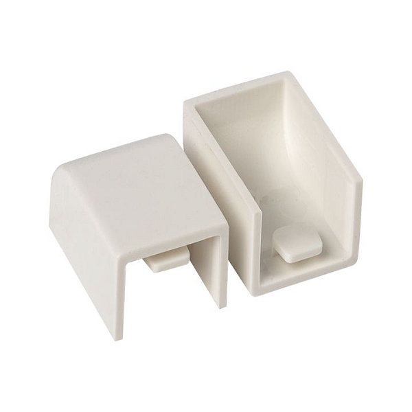 Заглушка (16x16) (4 шт) белая EKF-Plast 