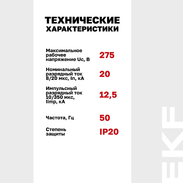 Сменный модуль к УЗИП Т1+Т2 EKF
