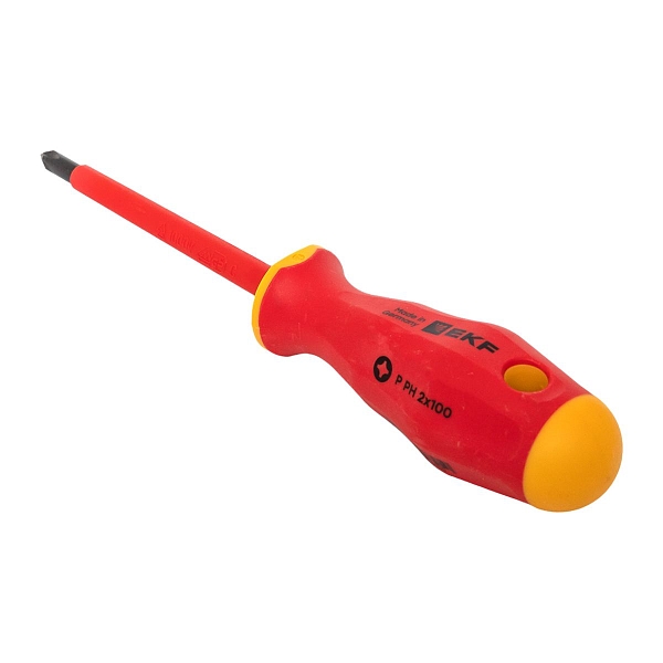 Отвертка Professional PH-FL2x100 мм VDE 1000В EKF