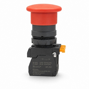 Кнопка SB-34 грибовидная 1NO+1NC красная EKF