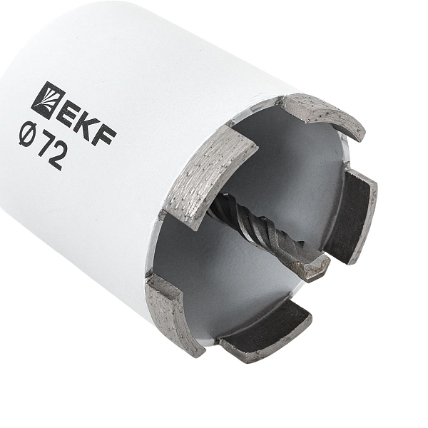 Коронка алмазная DCH-72 (верхнее пылеудаление) Laser M16 SDS-Plus EXPERT EKF