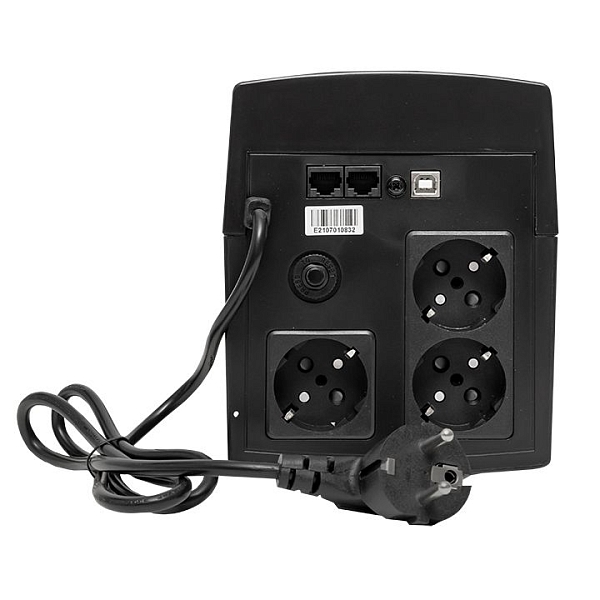 ИБП E-Power SSW 200 1200 ВА /720 Вт,USB,RJ45, 3xSchuko