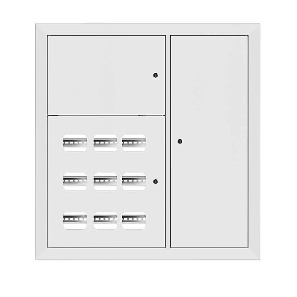 Щит этажный 9 кв. RAL9003 3 окна в ряд по гориз. (1000x950x150) EKF PROxima