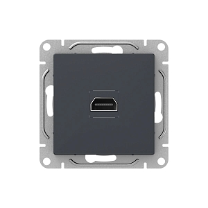 Механизм розетки HDMI, графит Эпика EKF