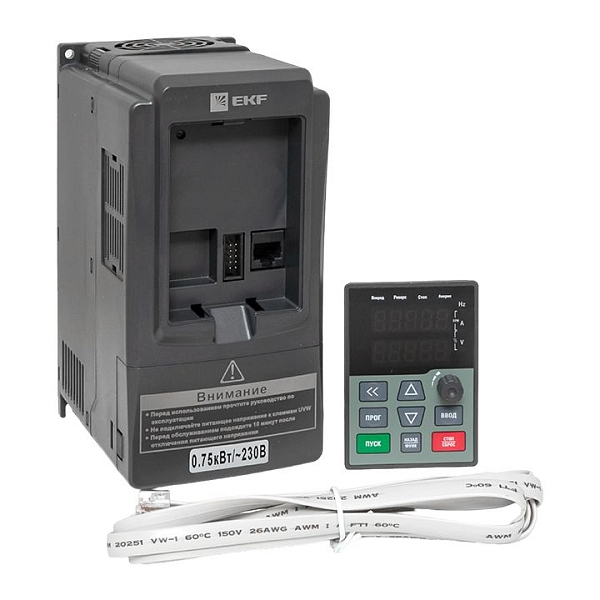 Преобразователь частоты 0,75/1,5кВт 1x230В VECTOR-100 EKF PROxima