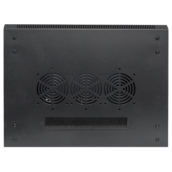 Шкаф настенный 19" TERACOM PRO 12U 600x450 мм дверь стеклянная с замком-ручкой чёрный