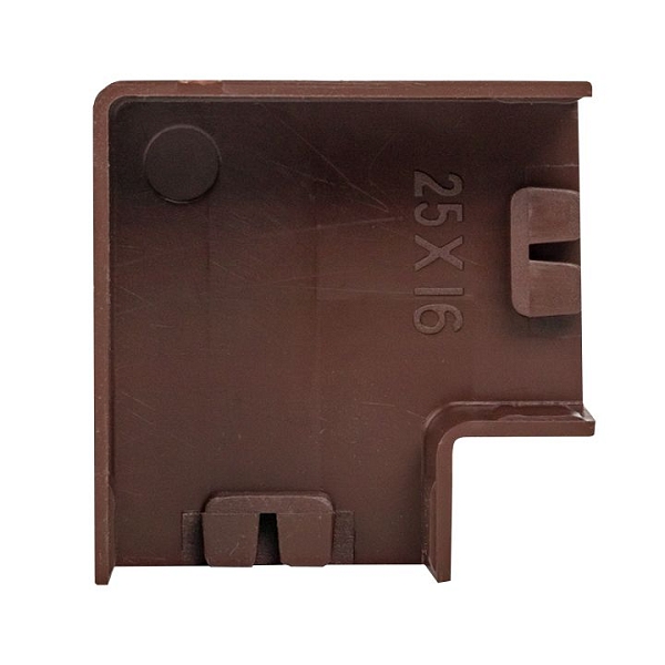 Поворот 90 гр. (25x16) (4 шт) темное дерево EKF-Plast 