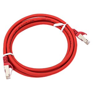 Патч-корд TERACOM CS Cat.6A экранированный S/FTP оболочка LSZH красный (1,0м)