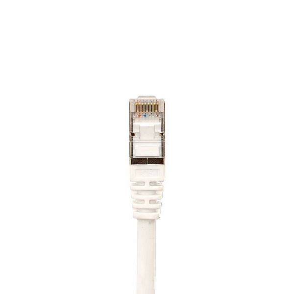 Патч-корд TERACOM CS Cat.6A экранированный S/FTP оболочка LSZH белый (5,0м)