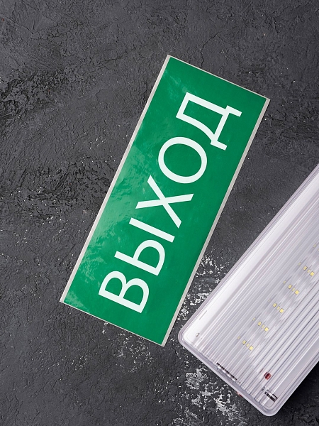 Пиктограмма "Выход" 320x120мм (для EXIT, SAFEWAY-40) EKF