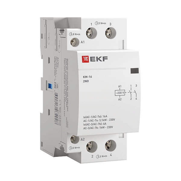 Контактор модульный КМ 16А 2NO 230В АС (2 мод.) PROXIMA EKF