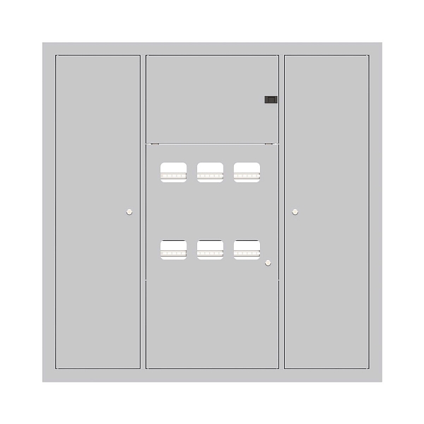 Устройство этажное распределительное встроенное типа УЭРВ 6 кв. (1300x1300x150) EKF