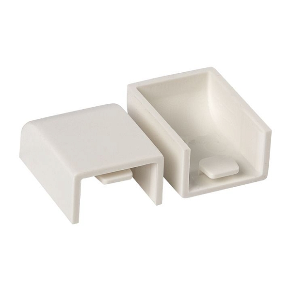 Заглушка (25x16) (4 шт) белая EKF-Plast 