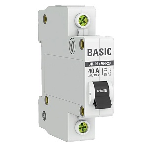 Выключатель нагрузки ВН-29 1P 40А BASIC