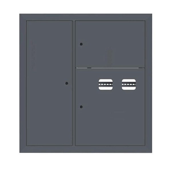 Щит этажный 2 кв. слаботочка слева RAL7016 (1000x950x150) EKF PROxima