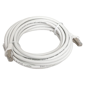 Патч-корд TERACOM CS Cat.6A экранированный S/FTP оболочка LSZH белый (5,0м)