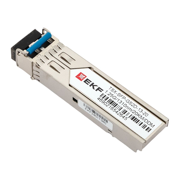 SFP модуль 1,25Гбит двойное одномодовое оптоволокно 1310нм дальность 20км TSX EKF