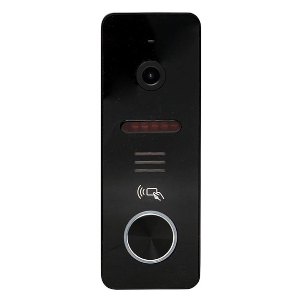 Вызывная видеопанель со счит. ключей CPV-02 чер. 4пр. 1000TVL IP65 EKF