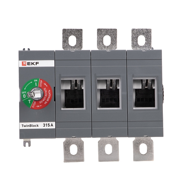 Рубильник 315A 3P без рукоятки управления TwinBlock EKF 